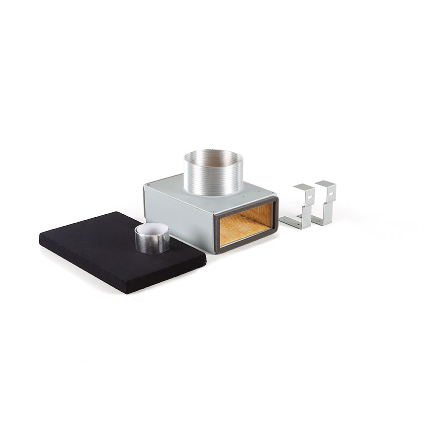 Accessori 7600400 Kit con filtri Monoblock per Novy Flatline a parete 90 e 120 cm